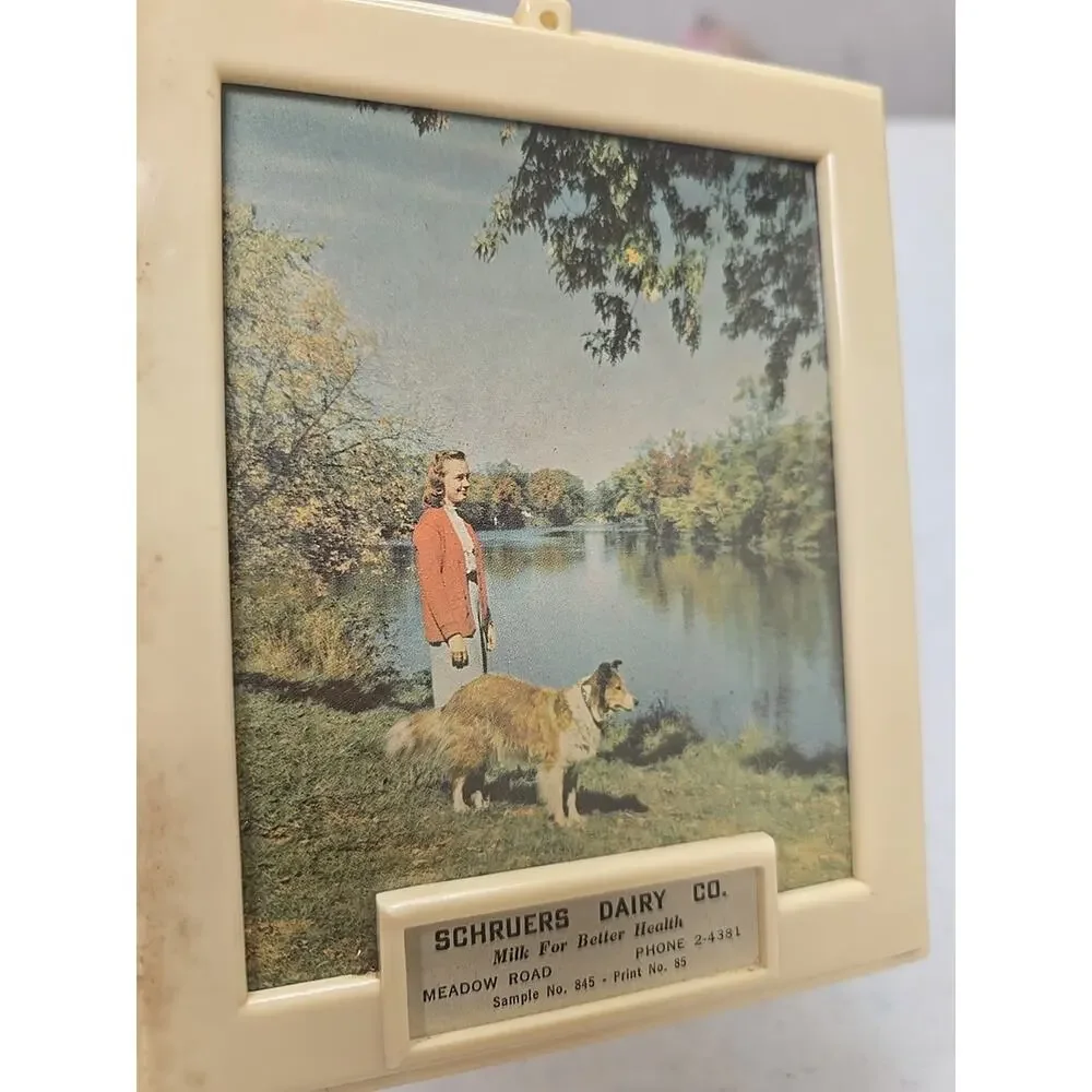 Vintage Schruers Dairy Co. Advertising Promotional Portrait Photo‎ Picture Frame